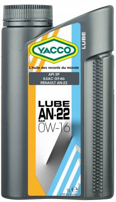 Synthetic 100% Automobile LUBE AN-22 SAE 0W16